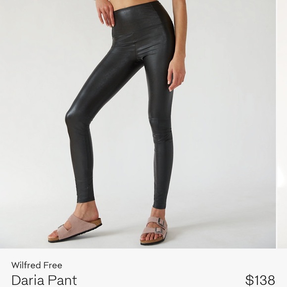 Aritzia Wilfred Free faux leather leggings - Picture 1 of 4